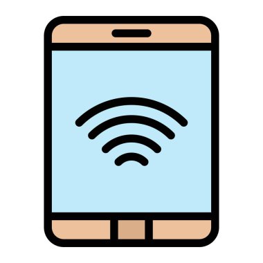 Tablet Vektör Simgesi Tasarım İllüstrasyonu