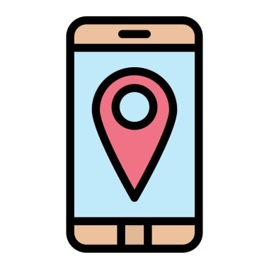 GPS mobil Vektör Simgesi Tasarım ResmiComment
