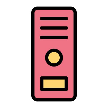 Bilgisayar dosyası Vektör Simgesi Tasarım İllüstrasyonu