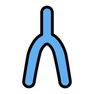Lades Kemiği Vektör Simgesi Tasarım İllüstrasyonu