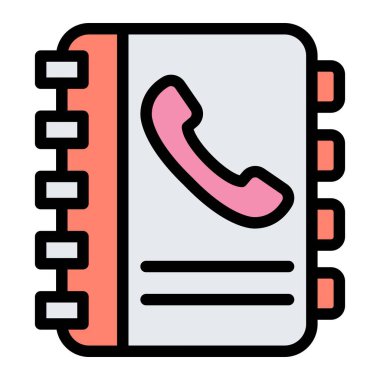 Kişiler kitabı Vektör Simgesi Tasarım İllüstrasyonu