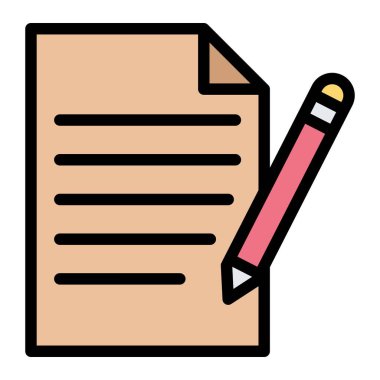 Vektör Simgesi Tasarım İllüstrasyonunu Yaz