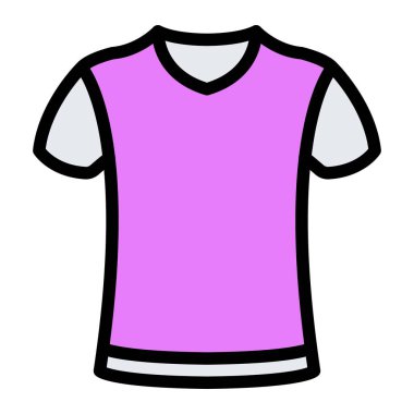 T-Shirt Vektör simgesi tasarımı illüstrasyonu