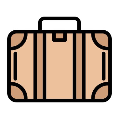 Çanta Vektör Simgesi Tasarım İllüstrasyonu