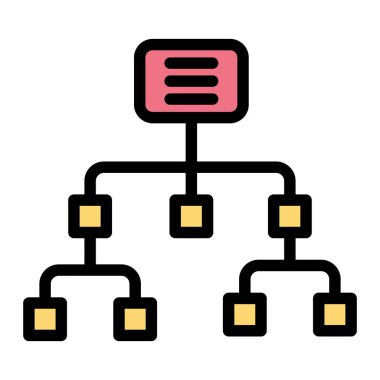 Sitemap Vector Icon Design Illustration clipart