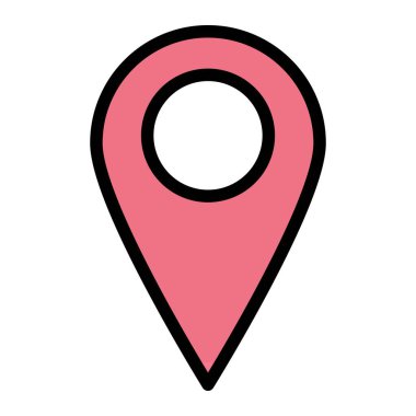 Konum Vektör Simgesi Tasarım İllüstrasyonu