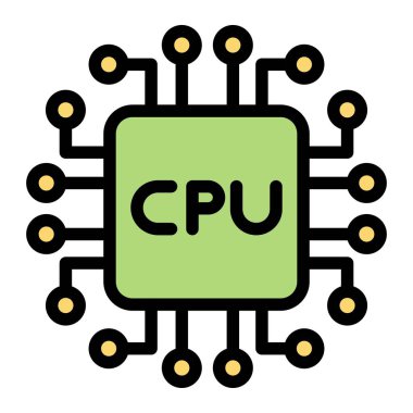 Cpu Vektör Simgesi Tasarım ResmiComment