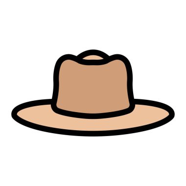 Şapka Vektörü Simgesi Tasarım İllüstrasyonu