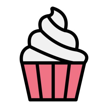 Cup Pasta Vektörü Simgesi Tasarımı