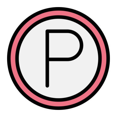 Park Vektörü Simgesi Tasarım İllüstrasyonu