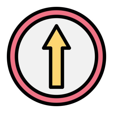 Yönlendirme Vektörü Simgesi Tasarım İllüstrasyonu