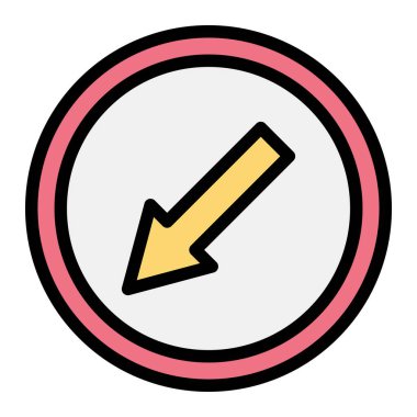 Sol Vektör Simgesi Tasarım Resmini Koru