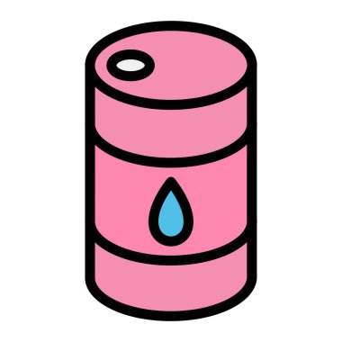 Gaz Vektörü Simgesi Tasarım İllüstrasyonu