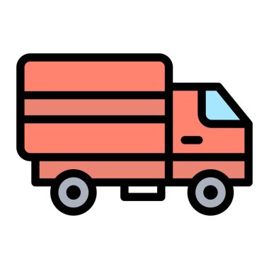 Kamyon Vektörü simgesi tasarımı illüstrasyonu