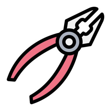 Plier Vektör Simgesi Tasarım İllüstrasyonu