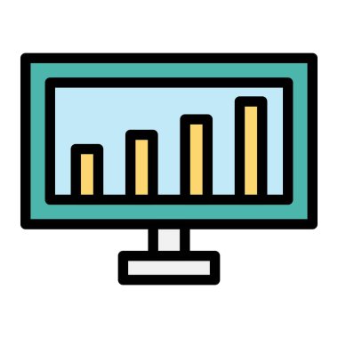 Analiz Vektörü Simgesi Tasarım İllüstrasyonu