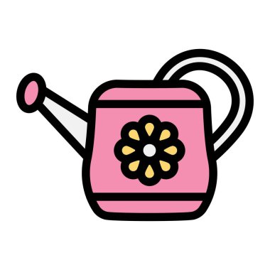 Sulama Kutusu Simgesi Tasarım İllüstrasyonu