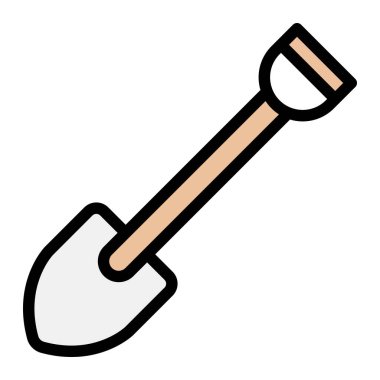 Kürek vektör ikonu tasarımı illüstrasyonu