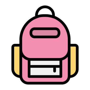 Çanta Vektörü Simgesi Tasarım İllüstrasyonu