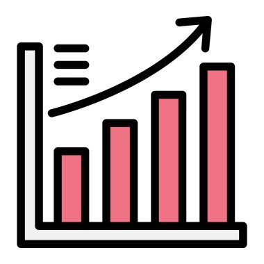 Büyüme Vektörü Simgesi Tasarım İllüstrasyonu