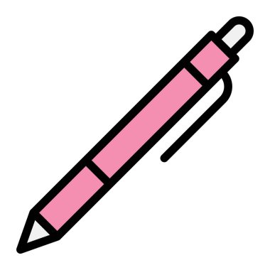 Kalem Vektörü Simgesi Tasarım İllüstrasyonu