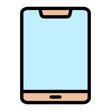 Tablet Vektör Simgesi Tasarım İllüstrasyonu