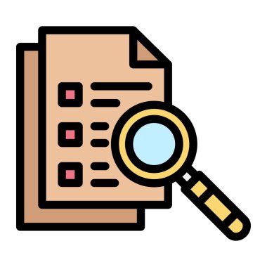 Araştırma Vektörü Simgesi Tasarım İllüstrasyonu