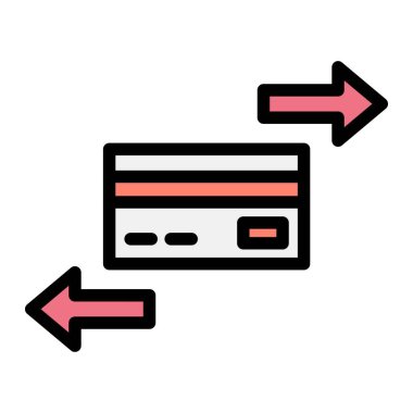 Aktarım Vektörü Simgesi Tasarım İllüstrasyonu