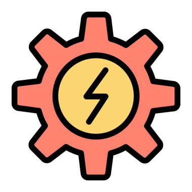 Elektrik teçhizatı Vektör Simgesi Tasarım İllüstrasyonu