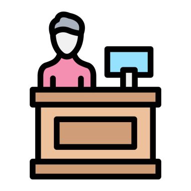 Masa Vektörü Simgesi Tasarım İllüstrasyonunu kontrol et