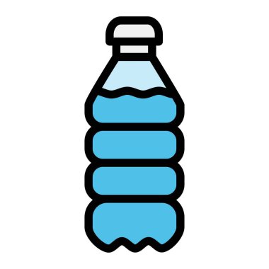 Plastik şişe Vektör Simgesi Tasarım İllüstrasyonu