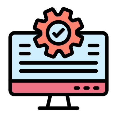 Vektör Simgesi Tasarım İllüstrasyonu Denemesi