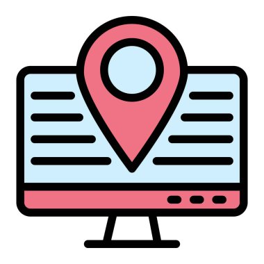 İzleme Vektörü Simgesi Tasarım İllüstrasyonu