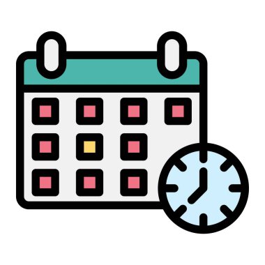 Bitiş Tarihi Vektör Simgesi Tasarım İllüstrasyonu