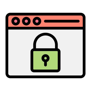 Veri Güvenlik Vektörü Simgesi Tasarım ResmiComment