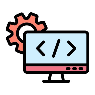 Web tasarımı Vektör Simgesi Tasarım İllüstrasyonu