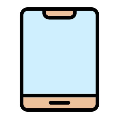 Tablet Vektör Simgesi Tasarım İllüstrasyonu