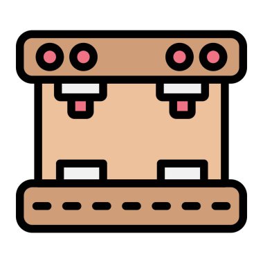 Kahve Makinesi Vektör Simgesi Tasarım Çizimi