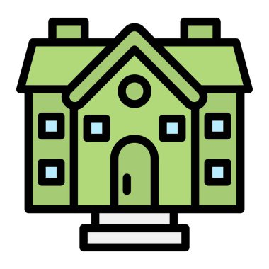 Ev Vektörü Simgesi Tasarım İllüstrasyonu