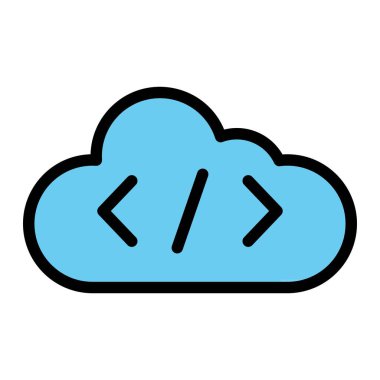 Kodlama Vektörü Simgesi Tasarım İllüstrasyonu