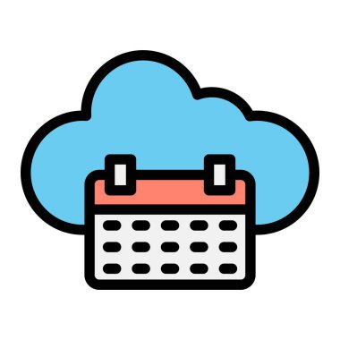 Takvim Vektörü Simgesi Tasarım İllüstrasyonu