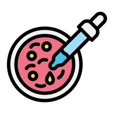 Petri Vektör Simgesi Tasarım Çizimi