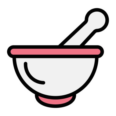 Havan Vektörü Simgesi Tasarım İllüstrasyonu