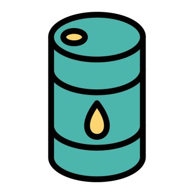 Namlu Vektörü Simgesi Tasarımı Çizimi