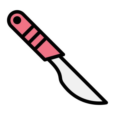 Neşter Vektör Simgesi Tasarım İllüstrasyonu