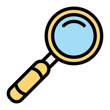 Loupe Vektör Simgesi Tasarım İllüstrasyonu