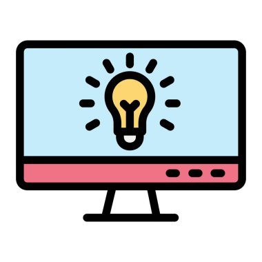 Fikir Vektörü Simgesi Tasarım İllüstrasyonu