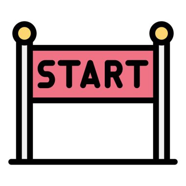 Vektör Simgesi Tasarım Resmini Başlat