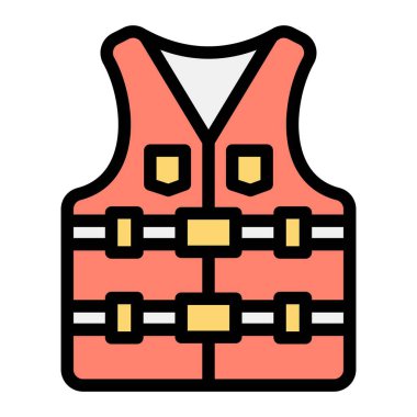 Can yeleği Vektör Simgesi Tasarım İllüstrasyonu