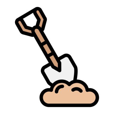 Shovel Vector Icon Design Illustration